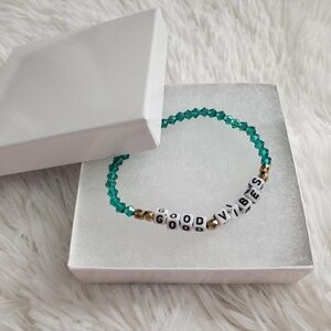 Good Vibes Beaded Stretch Bracelet
